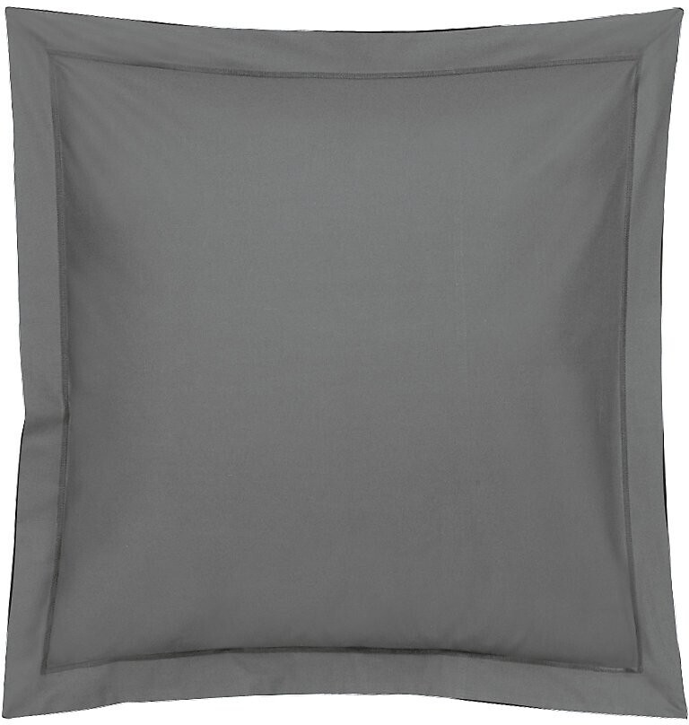 Blanc Des Vosges Taie d'oreiller satin 65 x 65 cm ardoise