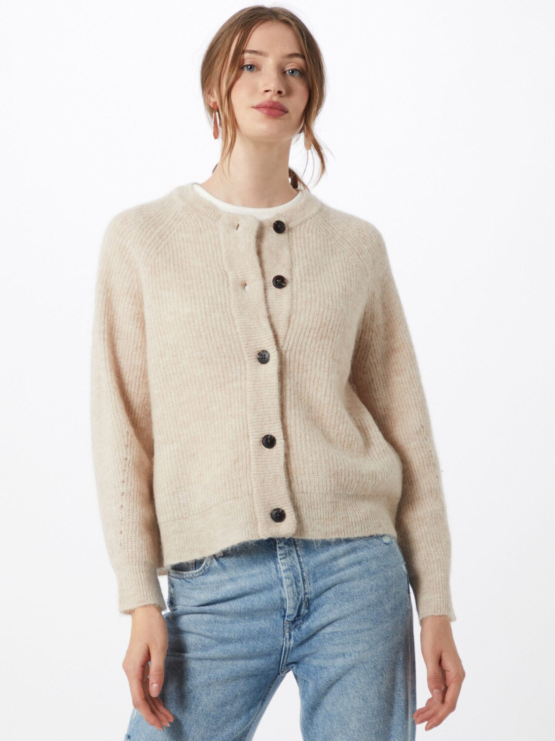 Selected Slflulu Ls Knit Short Cardigan Noos (16074481) birch au