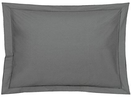 Blanc Des Vosges Taie d'oreiller satin 50 x 75 cm ardoise