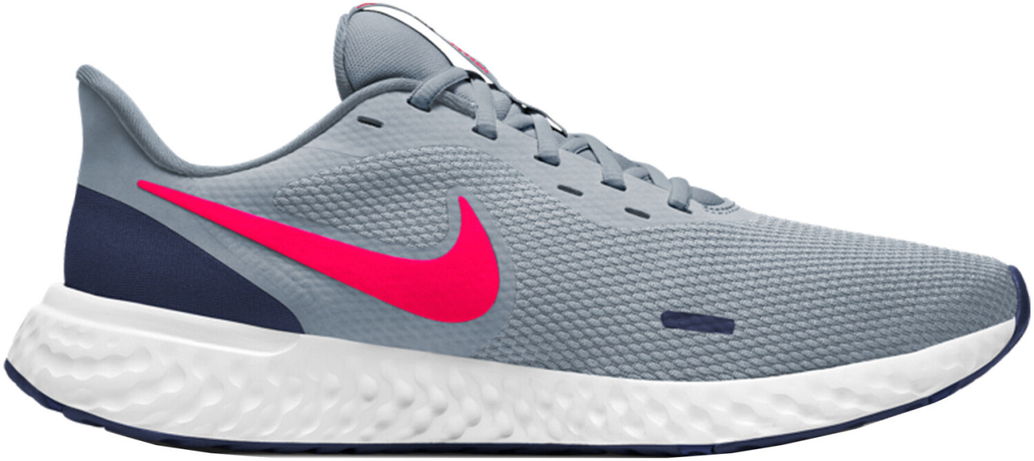 Buy Nike Revolution 5 (BQ3204) obsidian mist/laser crimson from £47.95