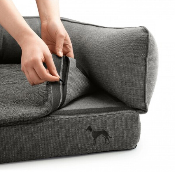HUNTER Canapé pour chien L 100x80cm Grey