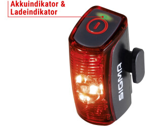 Sigma Fahrrad-Rücklicht Blaze LED akkubetrieben Rot, Schwarz