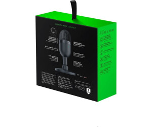 Microphone Razer Seiren Mini - Condensateur 14 Mm, Ultra-compact, Noir - Pour Streaming, Enregistrement - 14