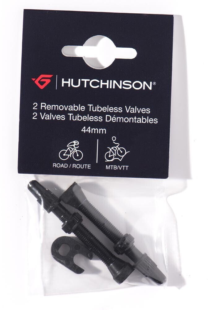 Hutchinson Tubeless Valve 44 Mm 2 Units One Size Black