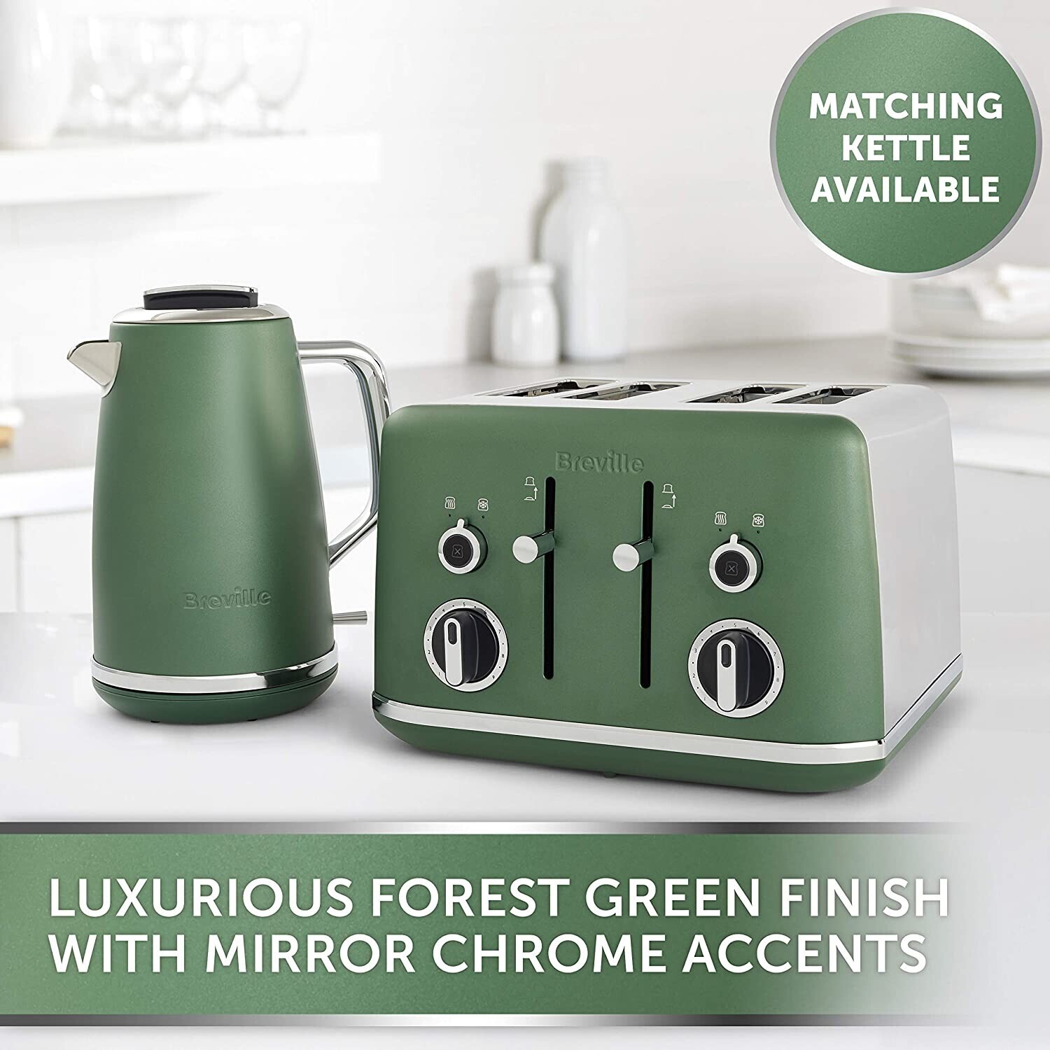 Buy Breville Lustra 4 Slice Matte Forest Green from £34.99 (Today