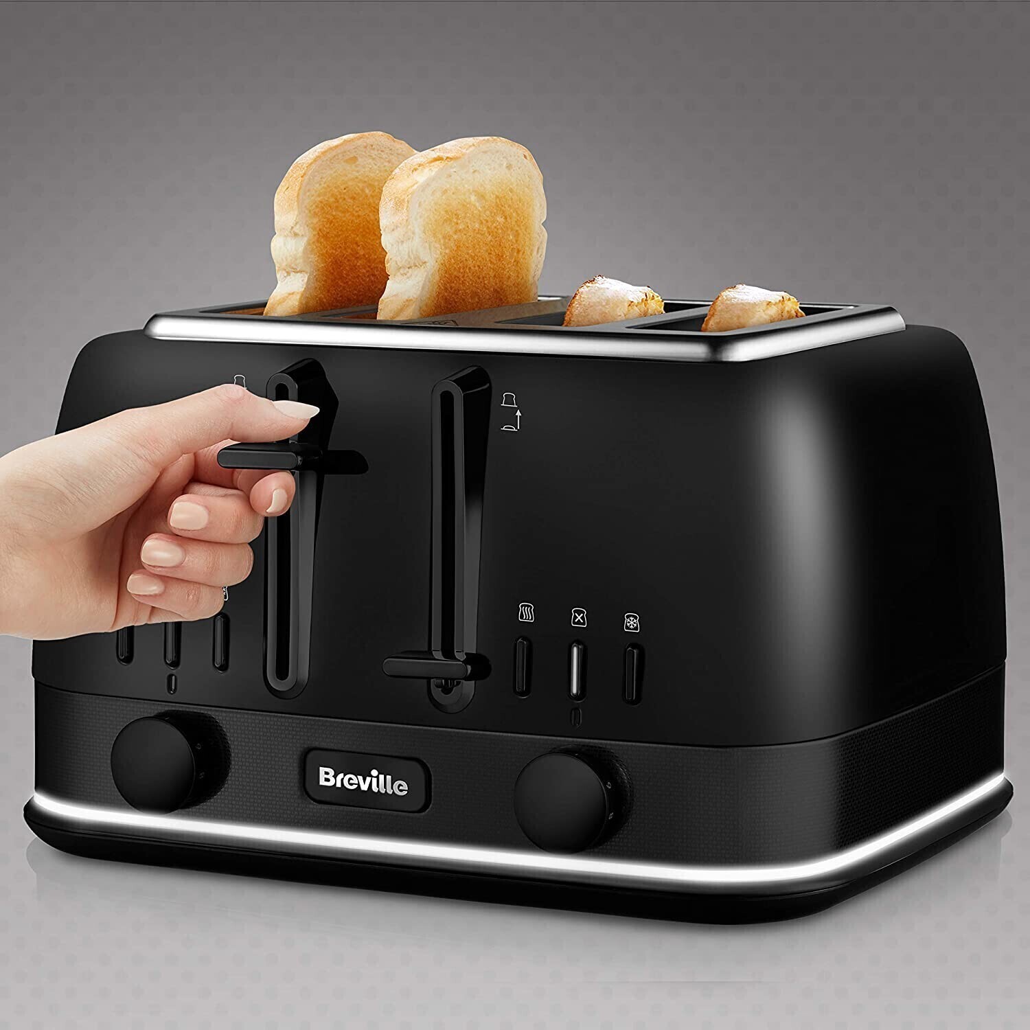 Buy Breville 4Slice Toaster New York Collection VTT943 Matte Black from £69.95 (Today) Best