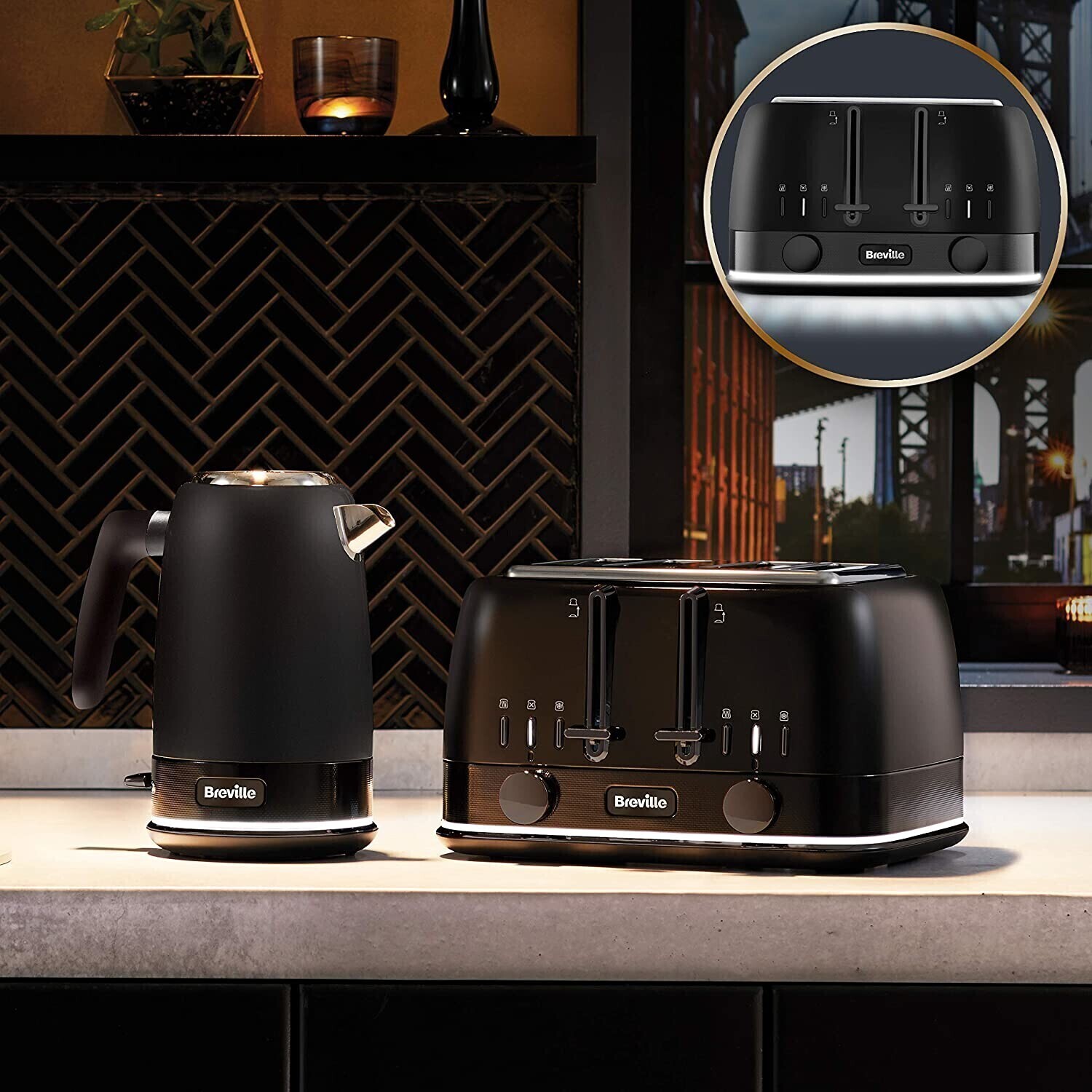 Buy Breville 4Slice Toaster New York Collection VTT943 Matte Black