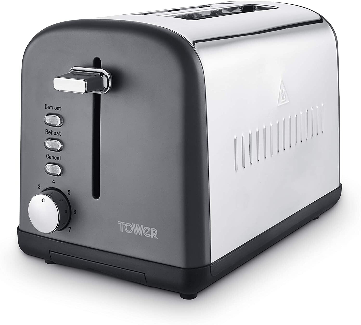 Buy Tower Infinity 2Slice Toaster T20041SLT Grey from £26.99 (Today