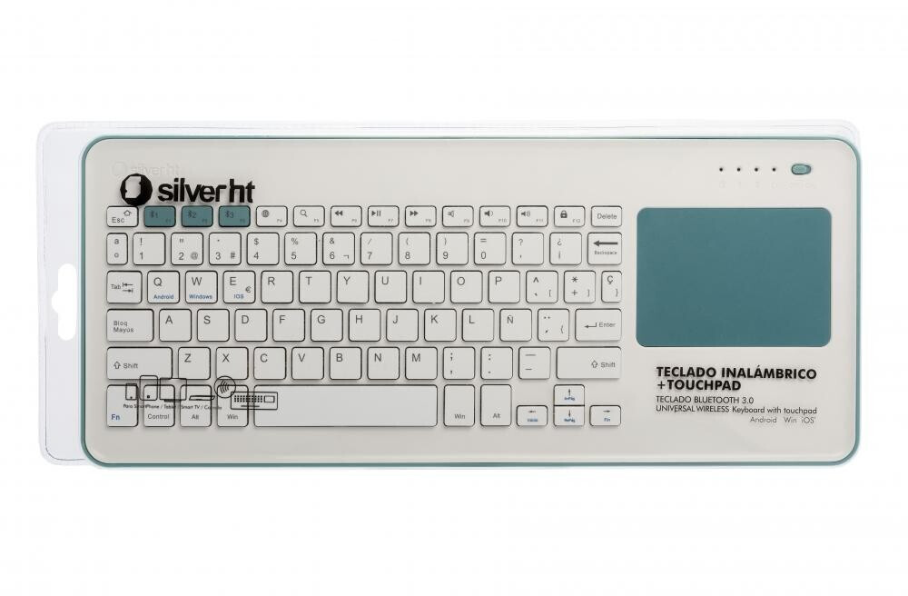 Silver HT Clavier sans fil BT avec pavé tactile