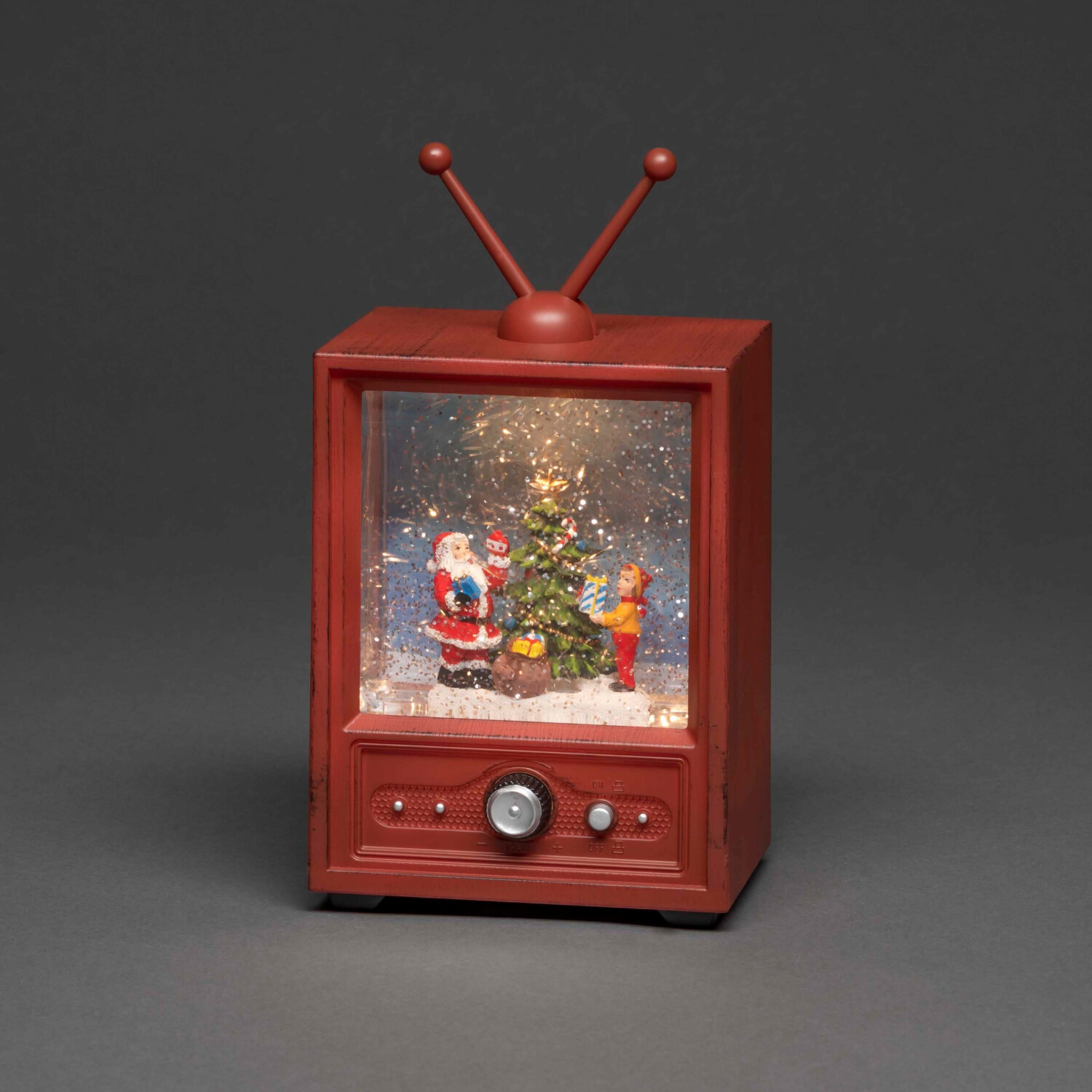 Konstsmide LED Fernseher mit | € Kind ab und Preisvergleich 51,21 wassergefüllt (4372-000) Weihnachtsmann bei