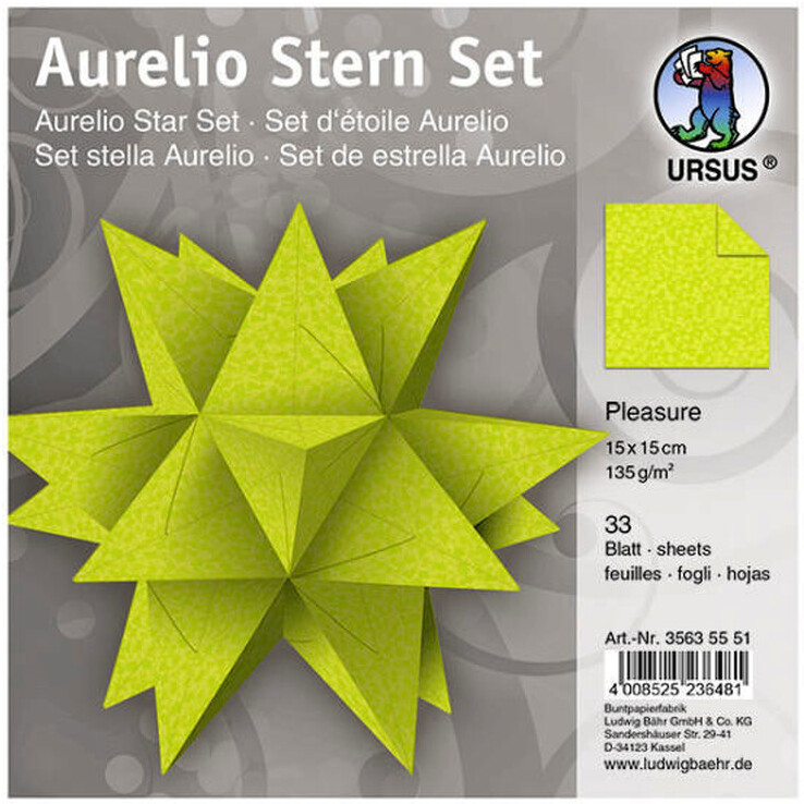 Ursus Aurelio Star Set PLEASURE 15x15cm 135g 33 Sheets
