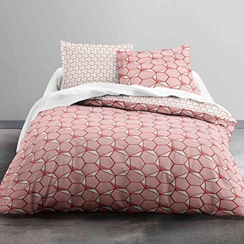 Today Parure de lit sunshine 240 x 260 cm rose