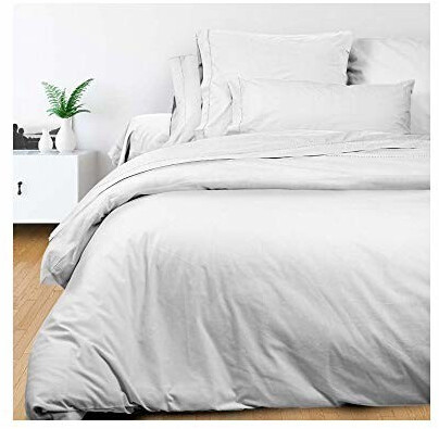 Soleil d'Ocre Housse de couette Camille 240 x 260 cm blanc