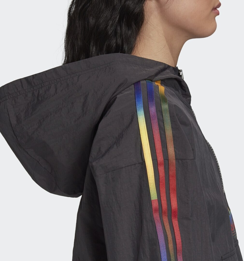 Adidas Adicolor Half-Zip Crop Windbreaker Women (GD2262) black au meilleur prix sur idealo.fr