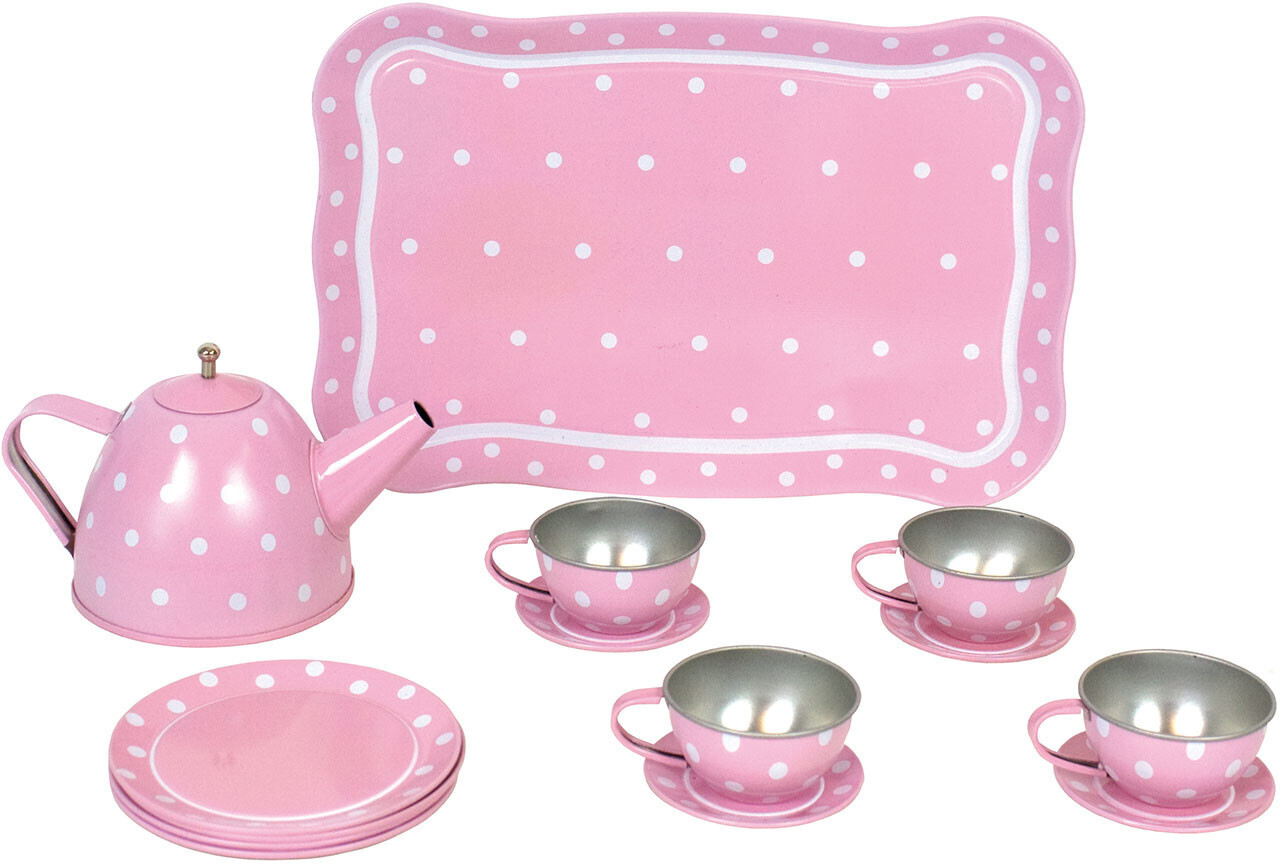 JaBaDaBaDo Tea Set with Case pink 13 pcs.