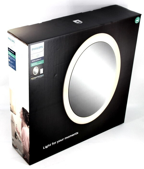 Philips Hue White Ambiance Spiegel mit Beleuchtung Adore Weiß 2400lm  Dimmschalt. kaufen bei OBI