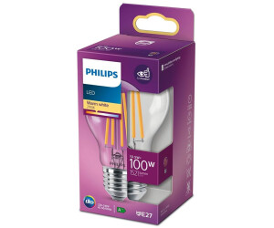 1521 Lumen Philips LED Lampe ersetzt 100W 2700 Kelvin Dreierpack warmweiß 