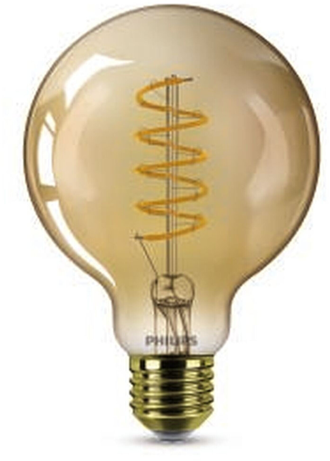 Philips LED-Lampe E27 A60 4W 1.800K gold dimmbar