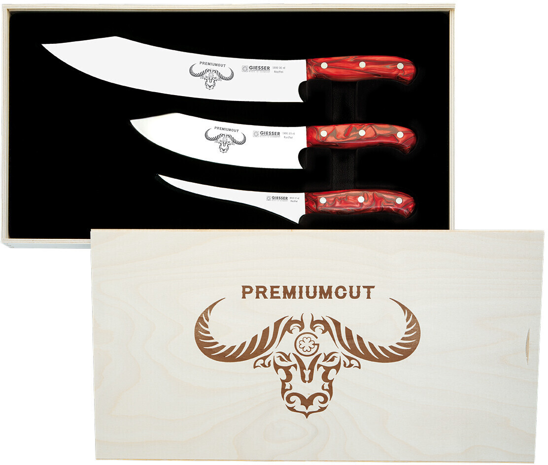 Giesser PremiumCut set of 3 red diamond (30 - 20 - 17 cm)