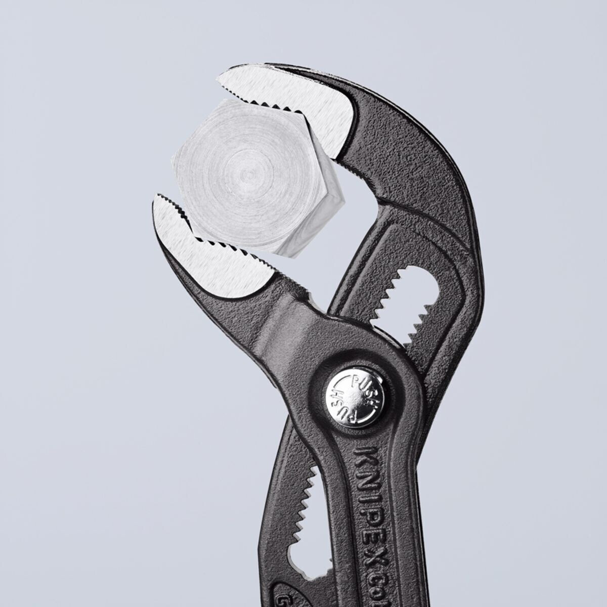 Knipex Cobra® Pince multiprise de pointe grise atramentisée, gainées en  plastique antidérapant 125 mm 87 01 125 : : Bricolage