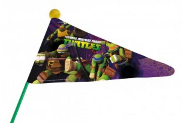 Bike Fashion Safety Pennant (Ninja Turtles) divided