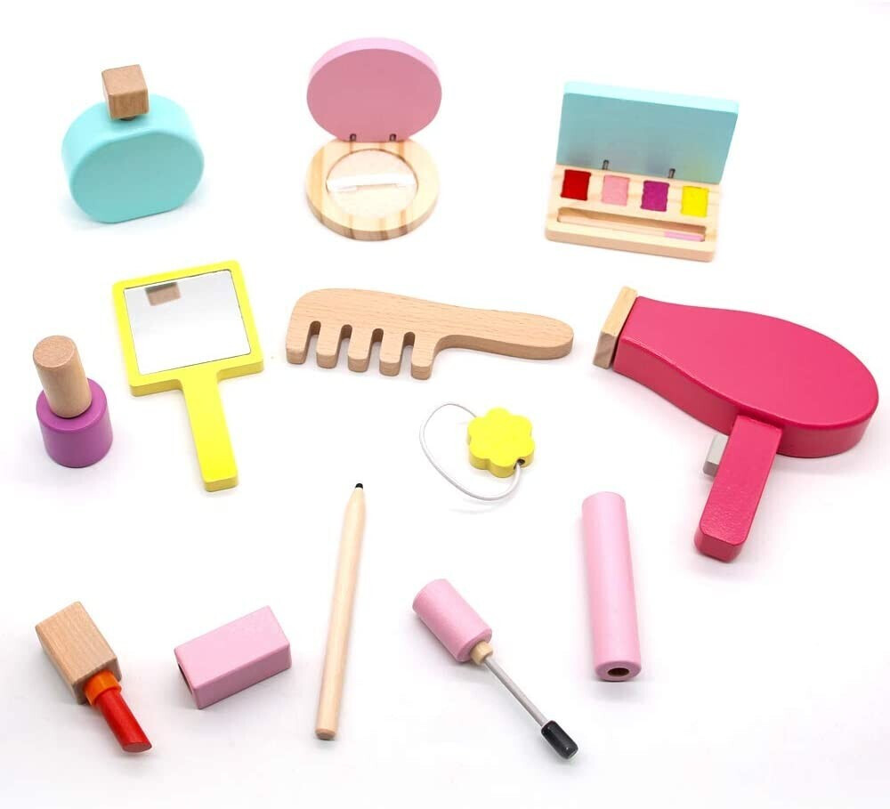 Jerryvon Wooden Makeup Set