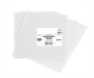 FPA-126 25 Blatt DIN A5 Gmund Transparentpapier 100g Farbe weiß transparent 