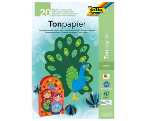 TONPAPIER a4 TONPAPIER Bloc 130g/m² 20 Feuilles 10 Couleurs TONOS papier
