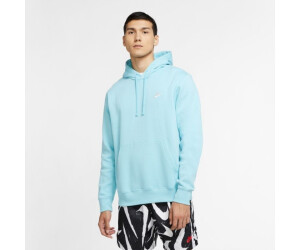 nike club fleece hoodie white