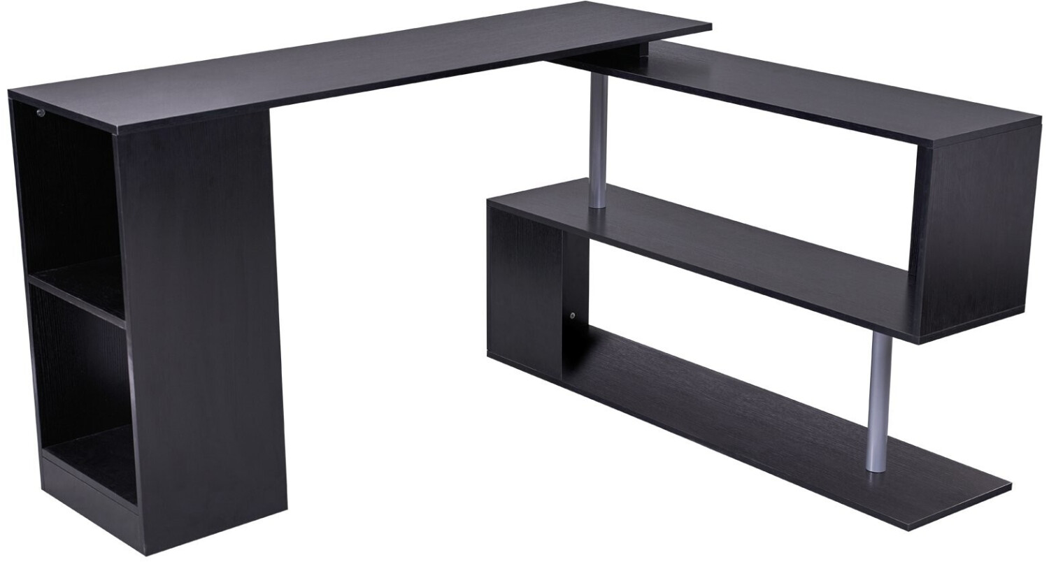 HomCom Bureau informatique zig zag noir