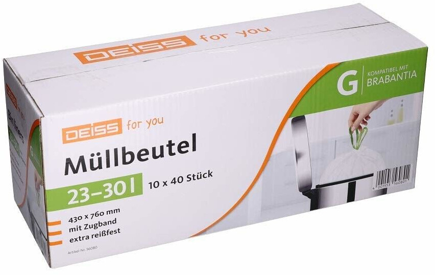 Deiss 23-30 L Bin Liners