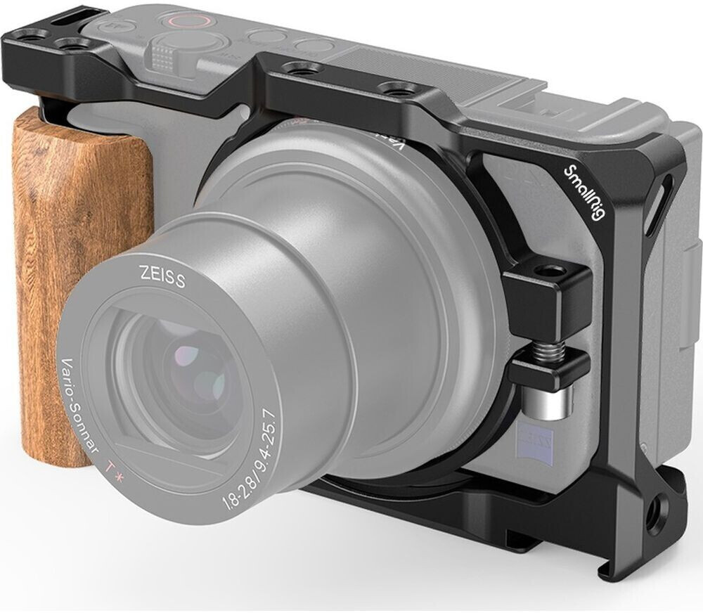 SmallRig 2937 Cage with Wooden Handgrip for Sony ZV-1