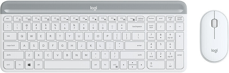 Logitech Slim sans fil Combo MK470 (blanc)(IT)