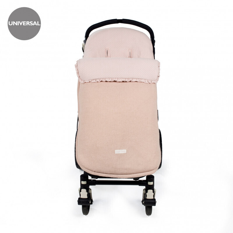 Pasito a Pasito Footmuff Cuco little stars pink