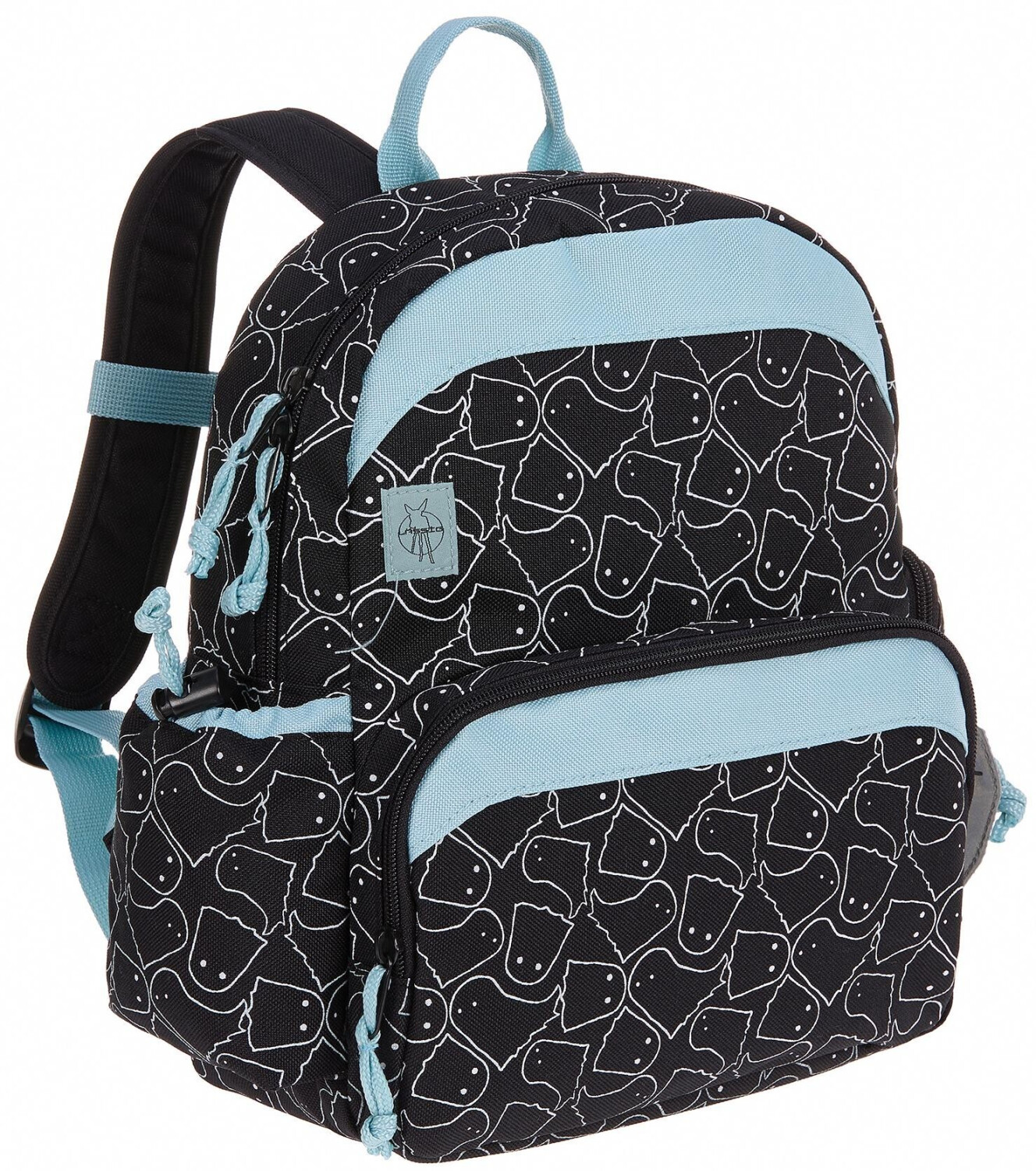 Lässig 4Kids Medium Backpack Glow Spooky Black