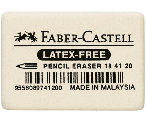 10 Stück Faber Castell Radiergummi RADIERER 4 cm x 3 cm x 0,8 cm EXTRA WEICH # 