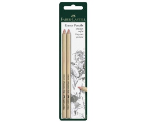 Blister lápices goma para borrar Faber-Castell 185698 con precisión 