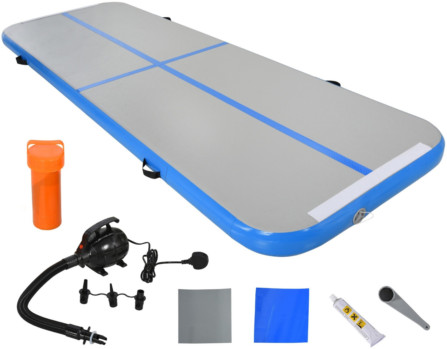 HomCom Tapis de gymnastique Air Track