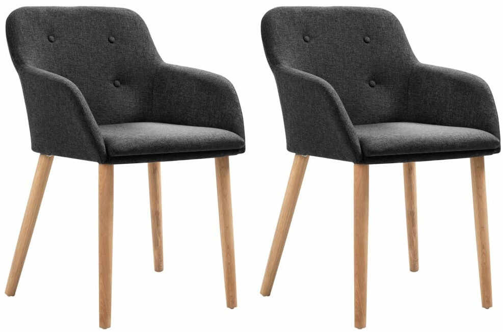 vidaXL Chaises en tissu (2 pièces)