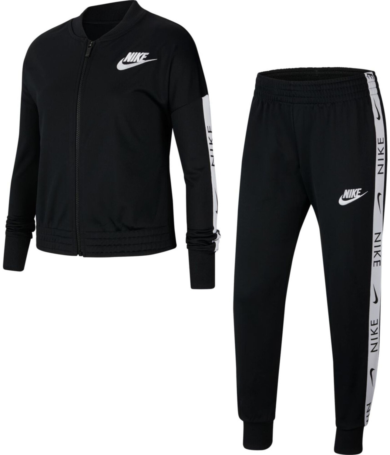 Buy Nike Older Kids' Tracksuit (CU8374) black/white from £27.50 (Today ...