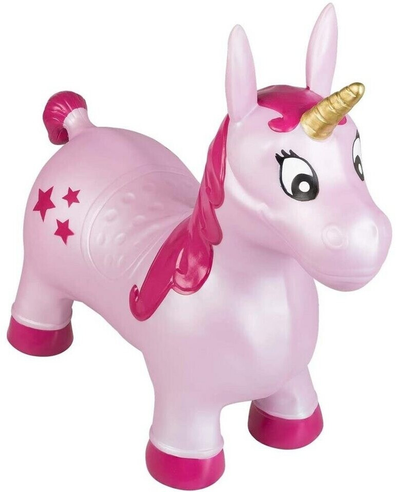 Idena Animal Hopper Unicorn with Stars Pink