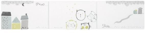 Petitpraia Bedspread + cradle protector Cats (60 x 120)