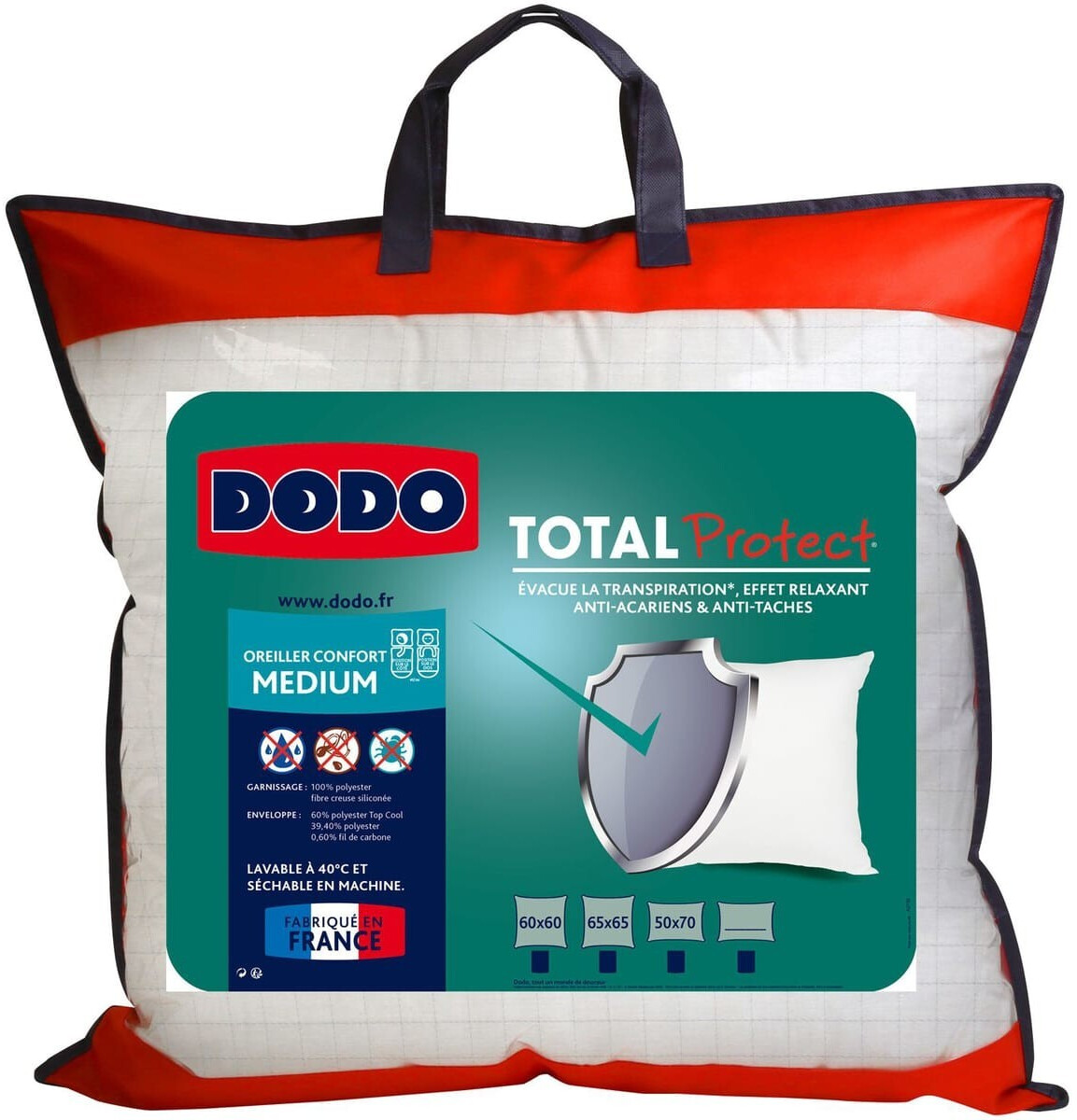 DODO Oreiller total protect 60 x 60 cm