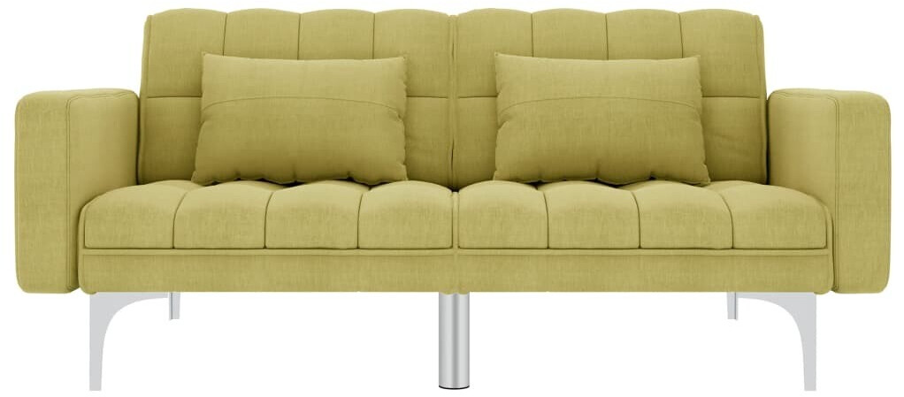 VidaXL Canapé-lit en tissu vert