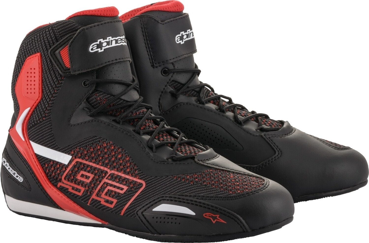 Alpinestars Bottes Austin Knitted noir/rouge/blanc