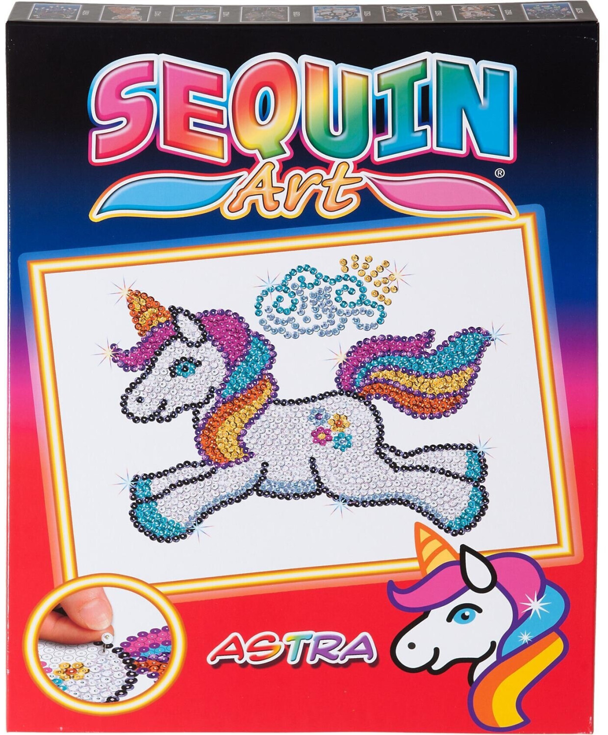 Mammut jouets Sequin Art Red Unicorn (6772958)
