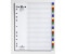 DURABLE Ordnerregister DIN A4 Vollformat Überbreite blanko farbsortiert 20-teilig (675927)