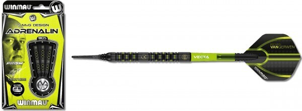 Winmau MvG Adrenalin 90 % Tungsten Alloy 22 gram Softtip