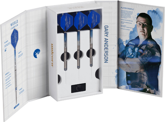 Unicorn Darts 2019 Edition Gary Anderson 90% Tungsten blue