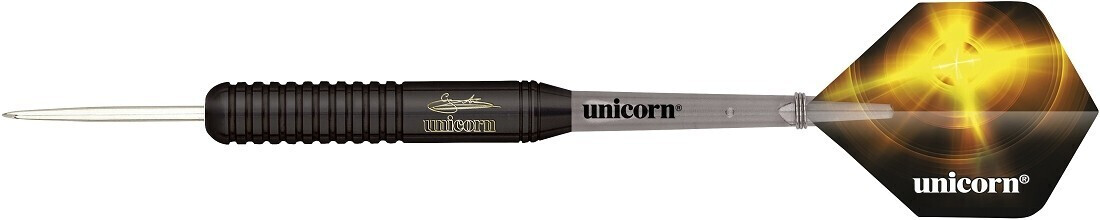 Unicorn Darts Black Brass Gary Anderson 100% Brass Steeltip 26g